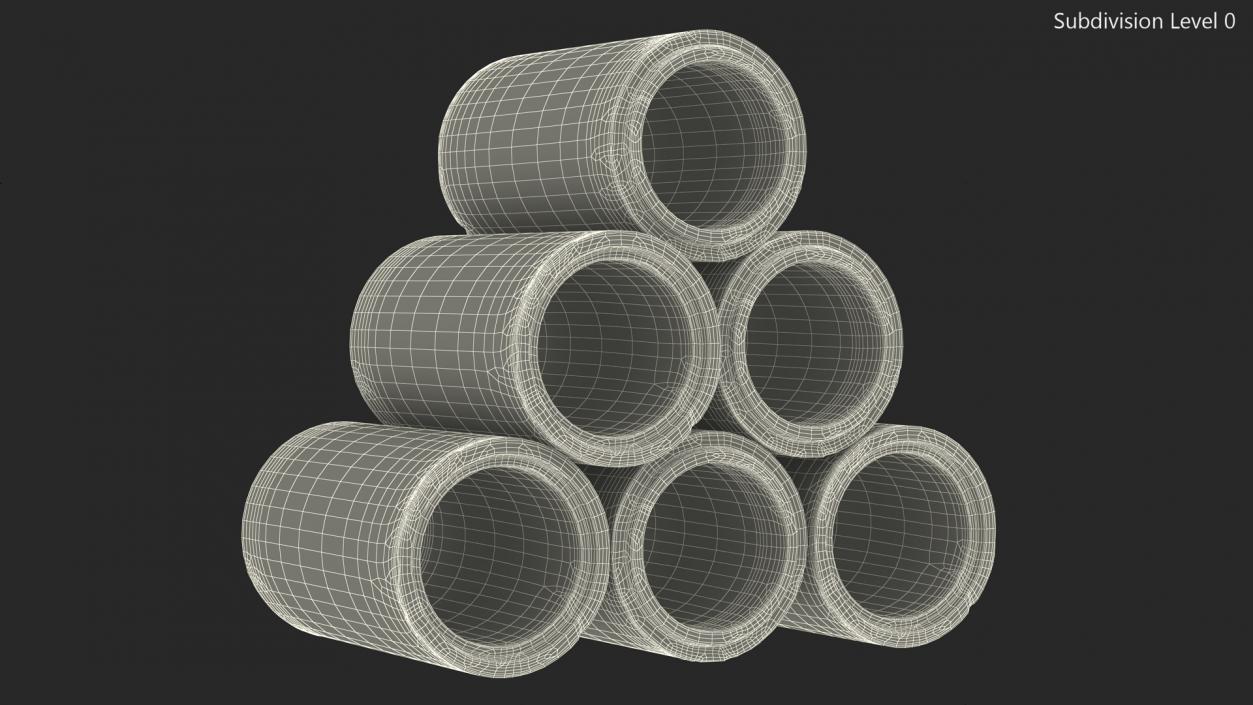 Concrete Drainage Pipe 3D