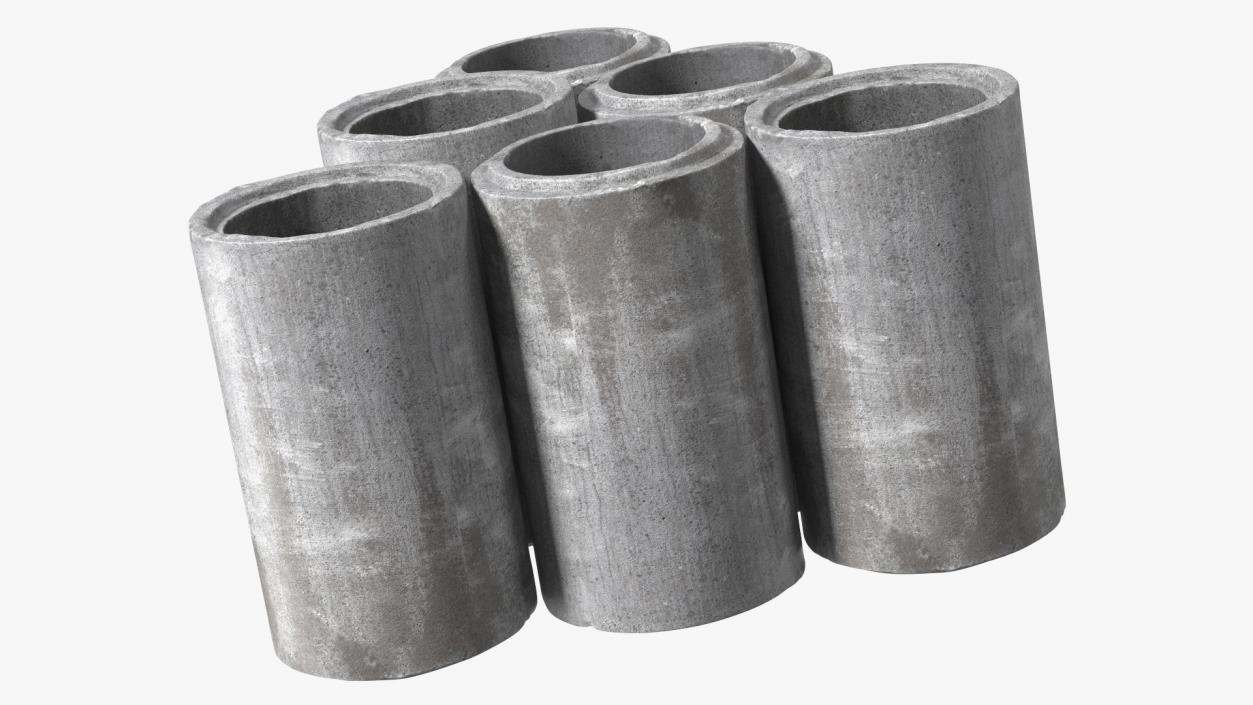 Concrete Drainage Pipe 3D