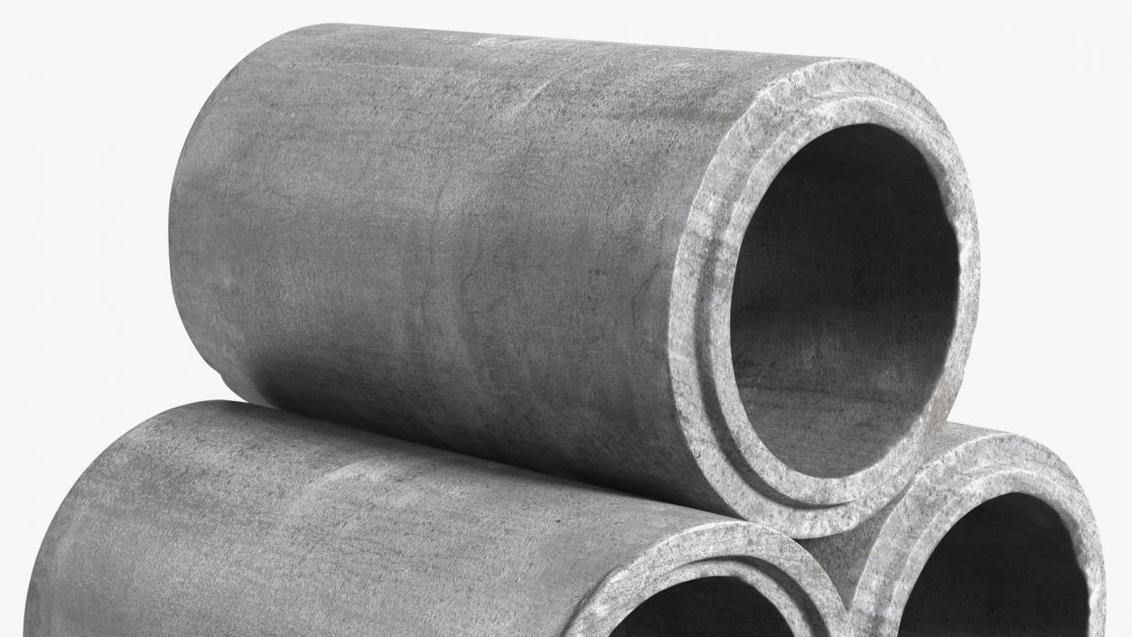 Concrete Drainage Pipe 3D