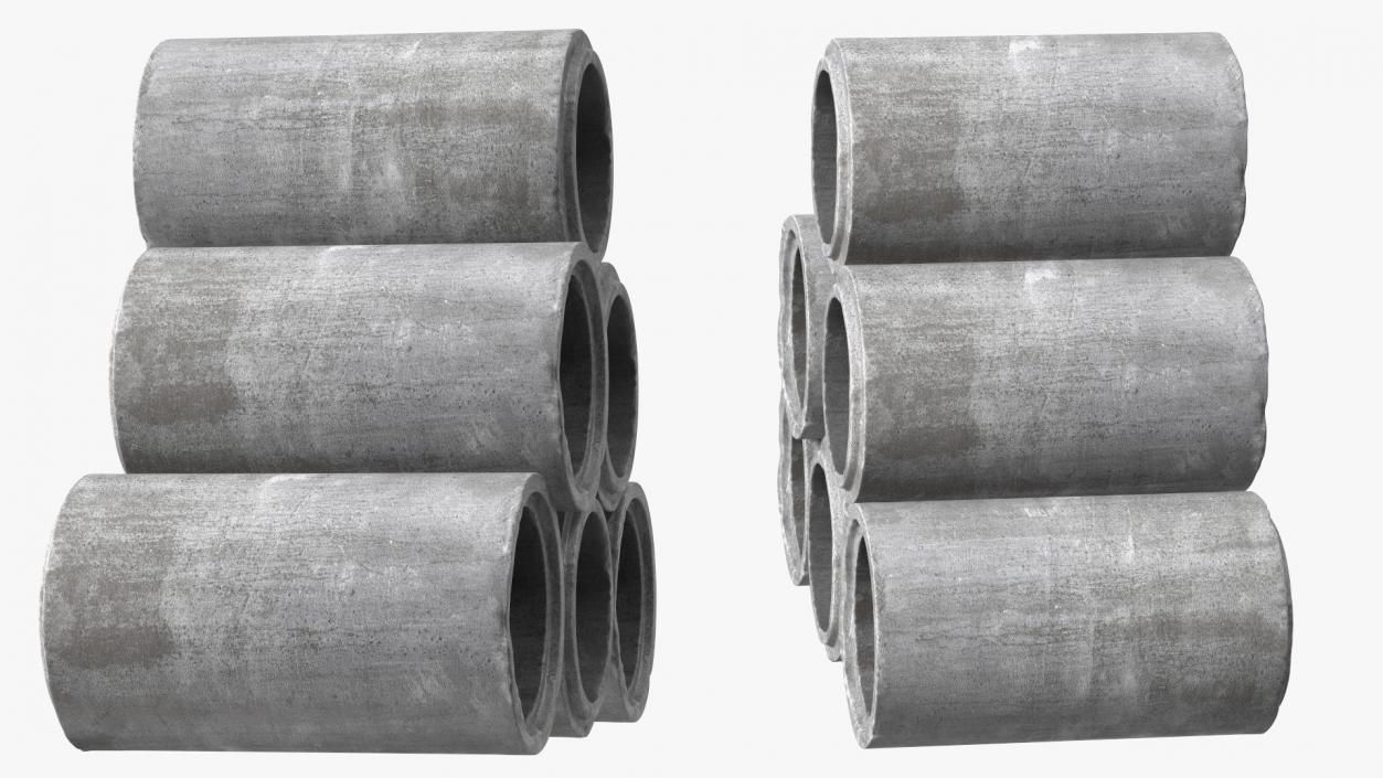 Concrete Drainage Pipe 3D