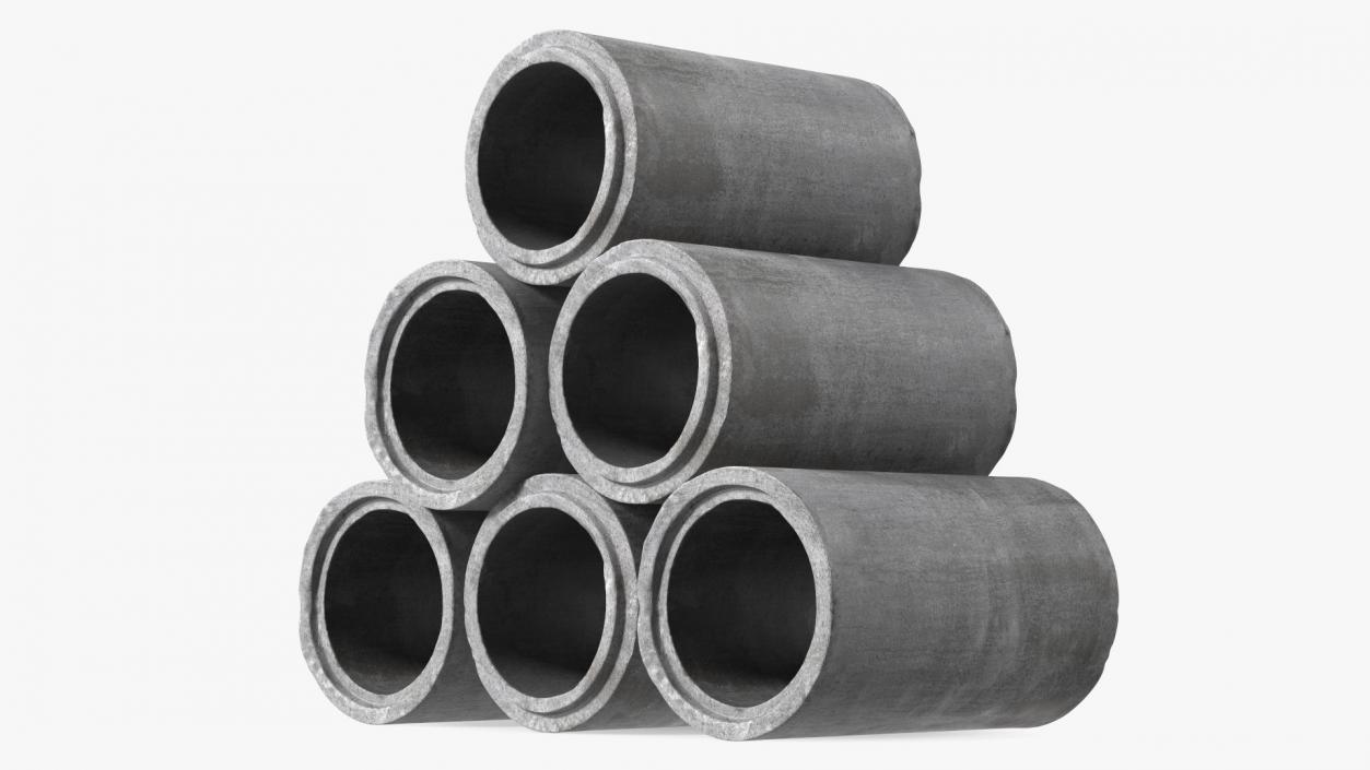 Concrete Drainage Pipe 3D