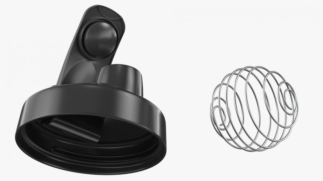 Protein Shaker Bottle Disassembled 3D model