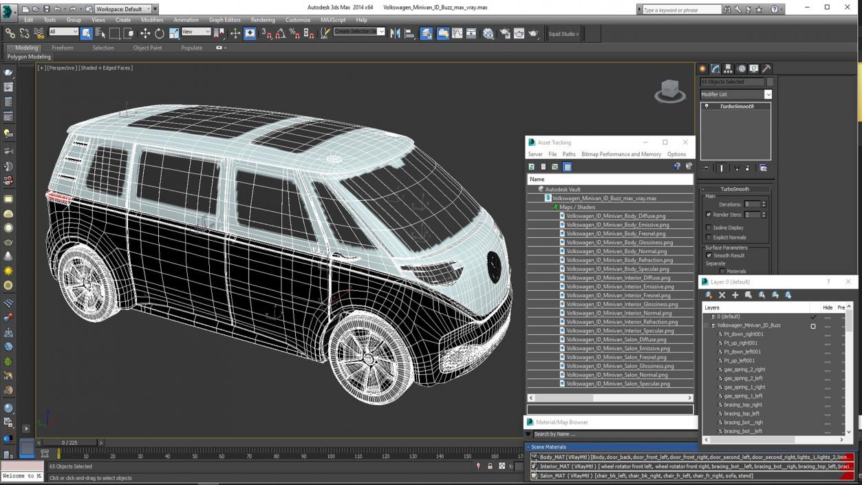 3D Volkswagen Minivan ID Buzz