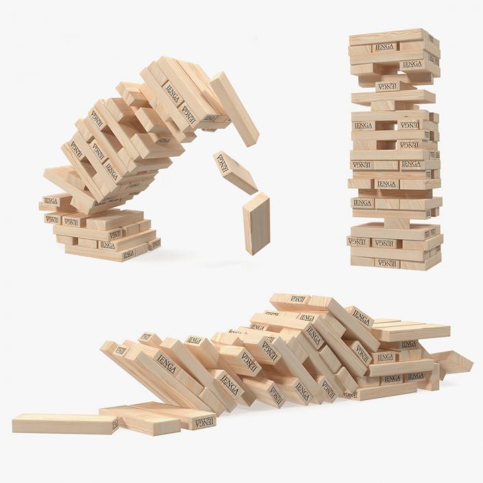 Jenga Tower Collection 3D