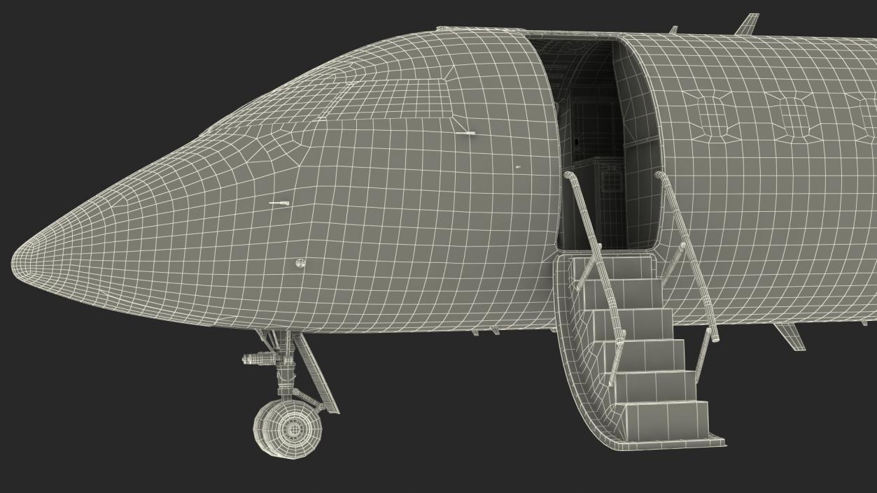 Bombardier CRJ550 Regional Jet United Express Rigged 3D