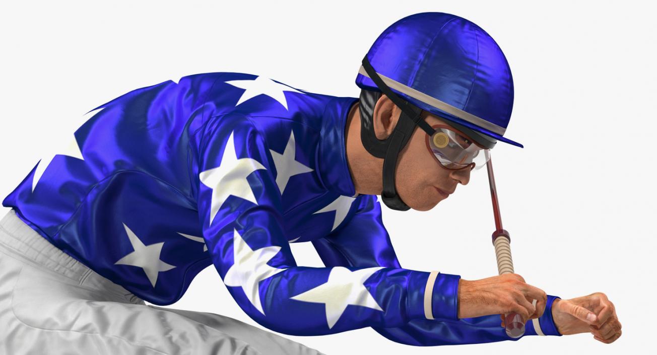 3D model Jockey on Horse