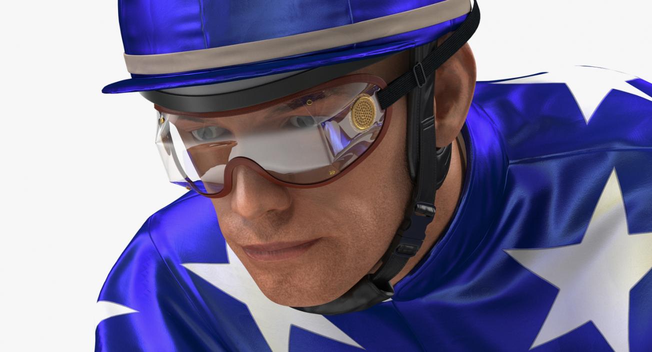 3D model Jockey on Horse