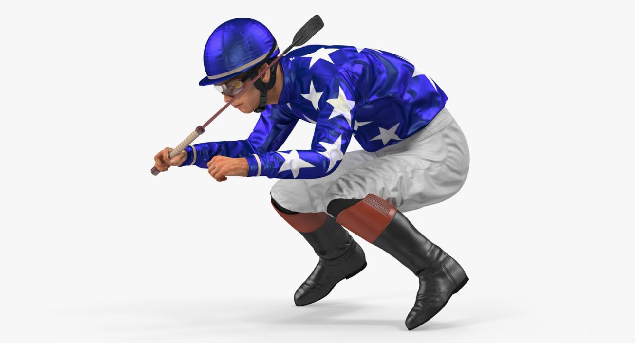 3D model Jockey on Horse