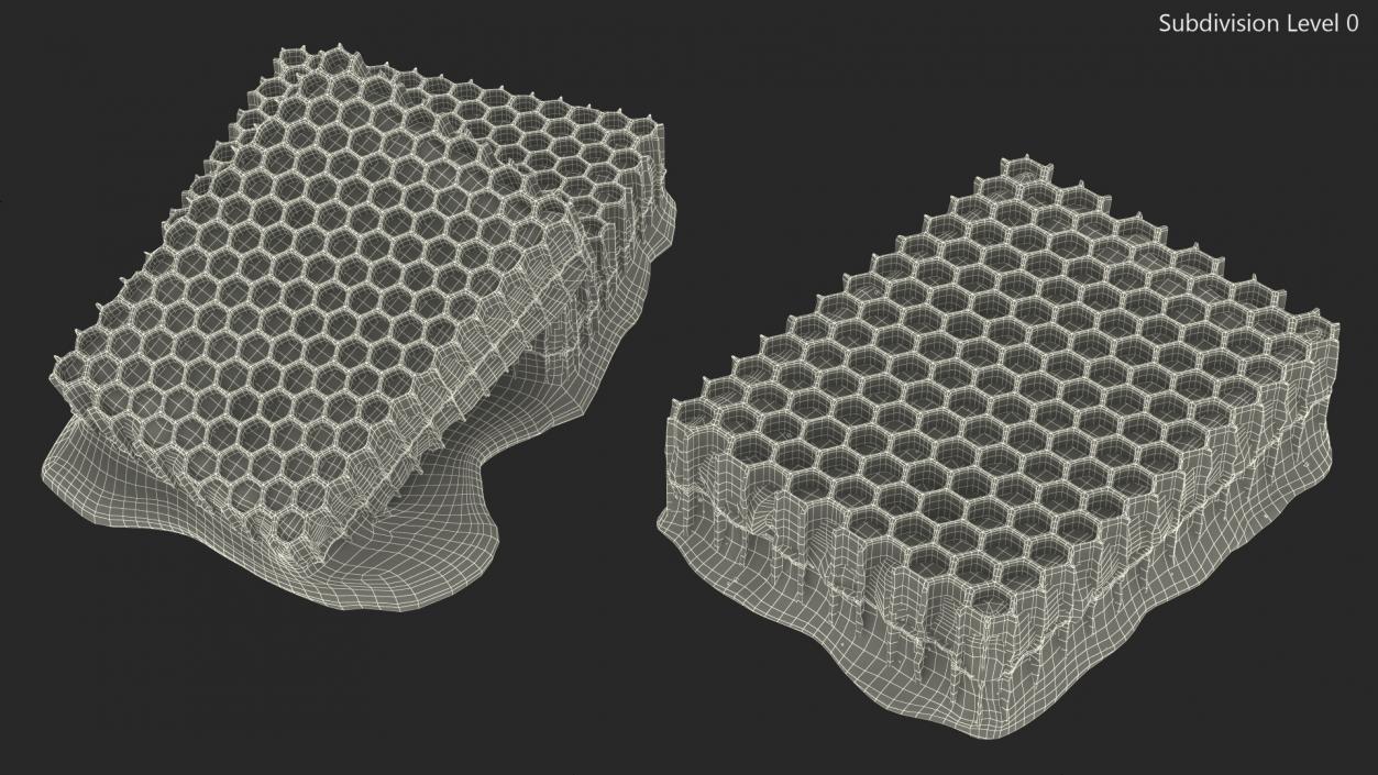 Honeycombs Set 3D model