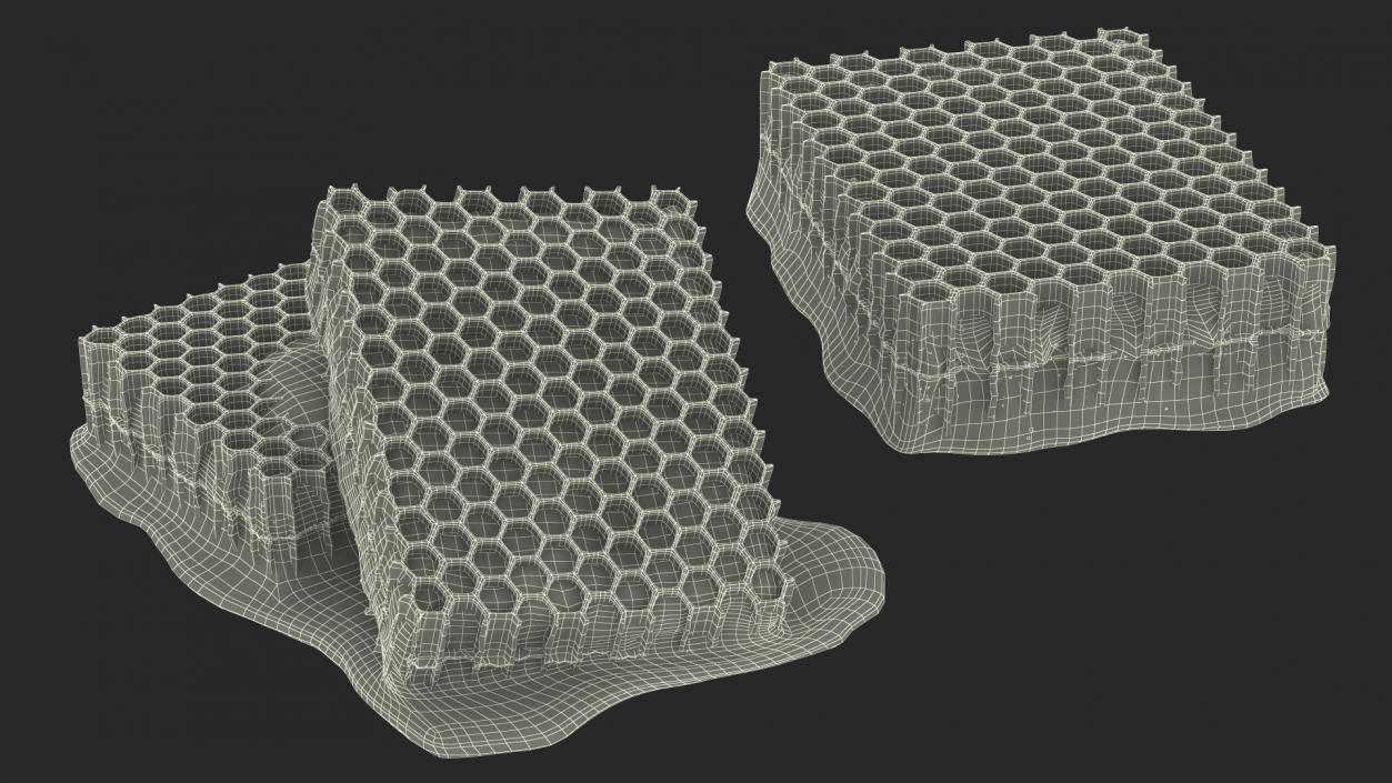 Honeycombs Set 3D model