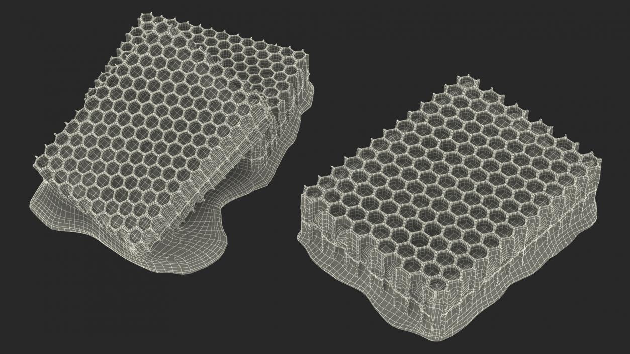 Honeycombs Set 3D model