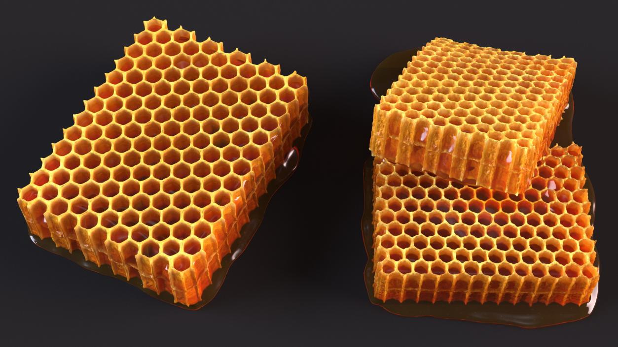 Honeycombs Set 3D model