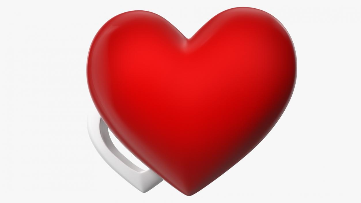 3D model Red and White Hearts