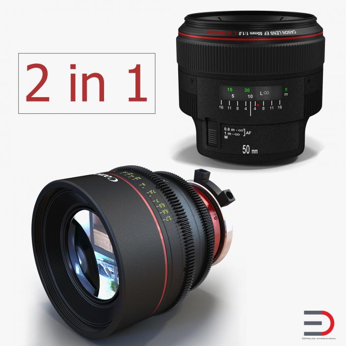 3D Canon Lens Collection