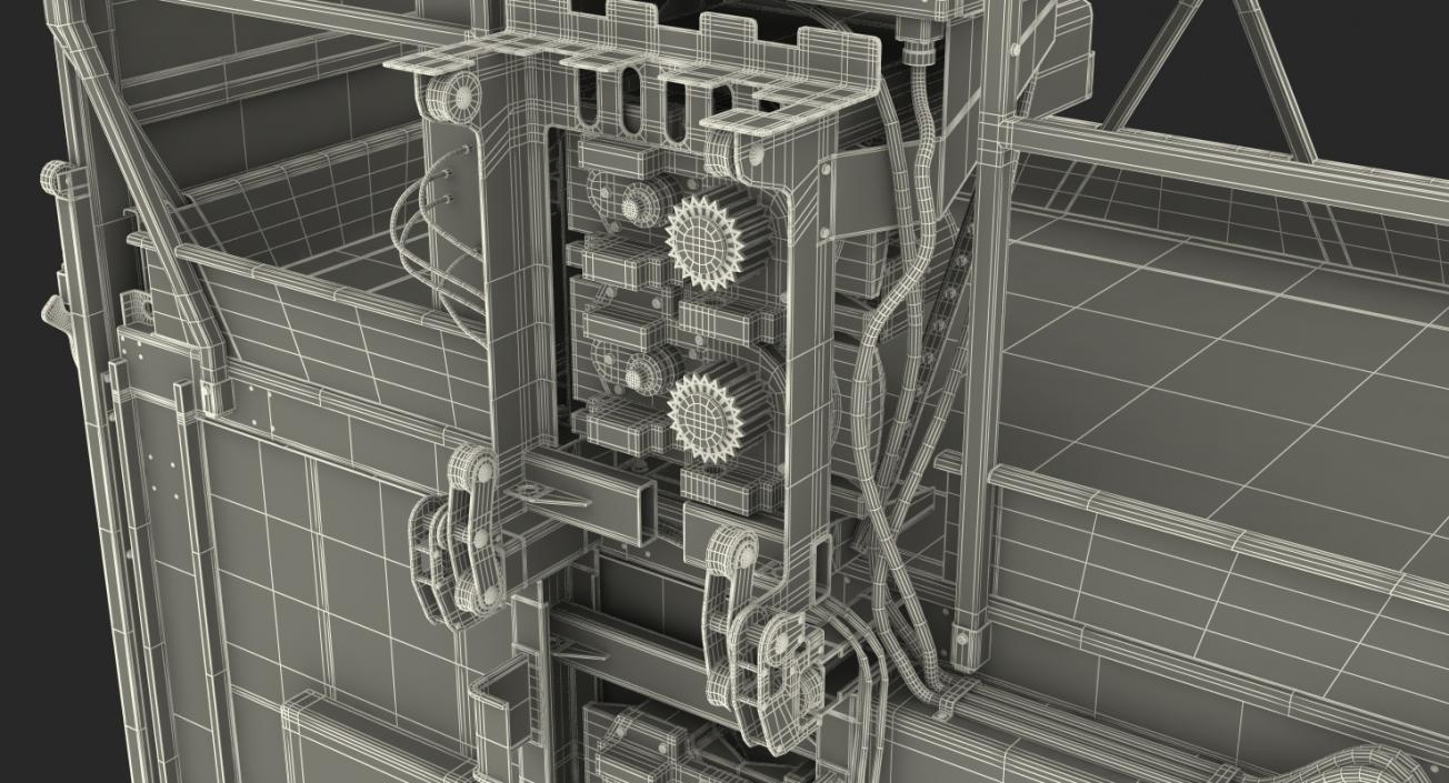 3D Construction Lift Cabin model