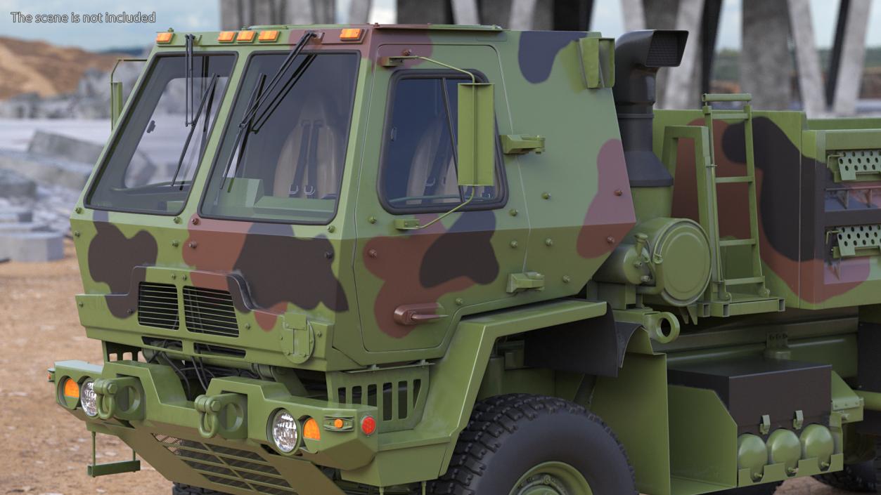 3D model Oshkosh FMTV 10 Ton Dump Truck Camo