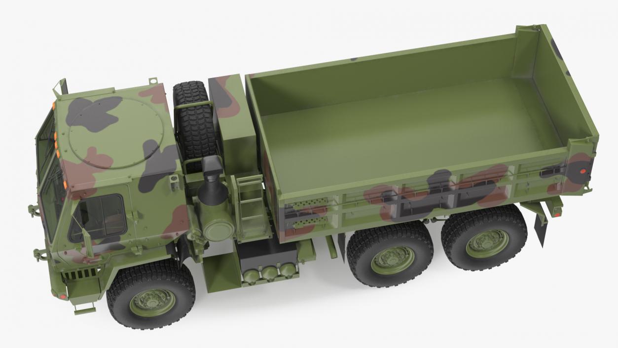 3D model Oshkosh FMTV 10 Ton Dump Truck Camo