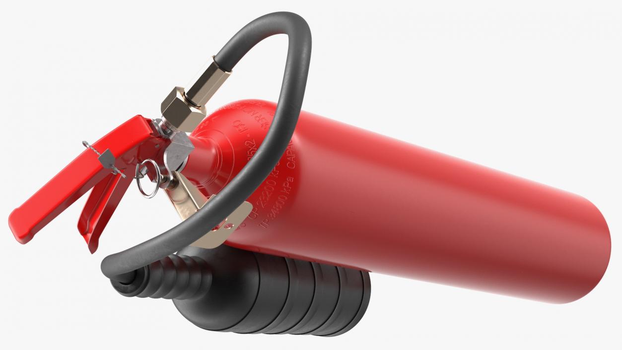 Fire Safety SG 5Kg CO2 Marine Fire Extinguisher 3D