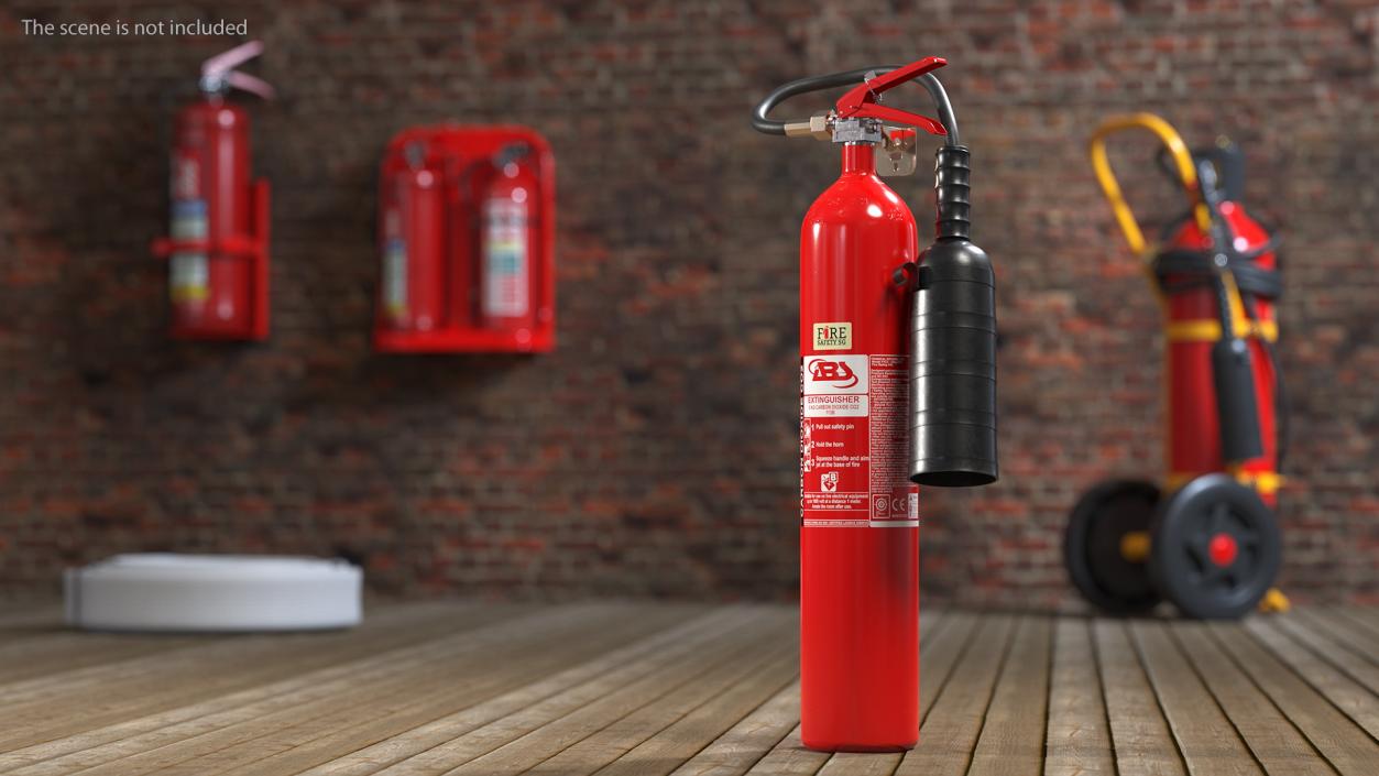 Fire Safety SG 5Kg CO2 Marine Fire Extinguisher 3D