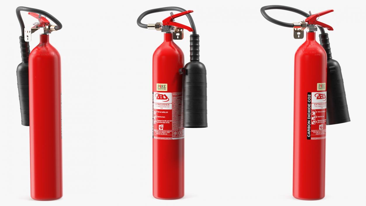 Fire Safety SG 5Kg CO2 Marine Fire Extinguisher 3D