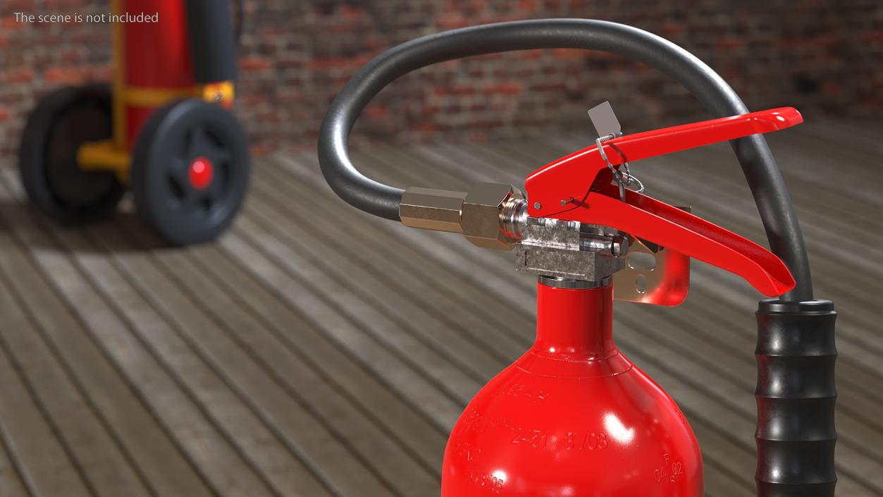 Fire Safety SG 5Kg CO2 Marine Fire Extinguisher 3D