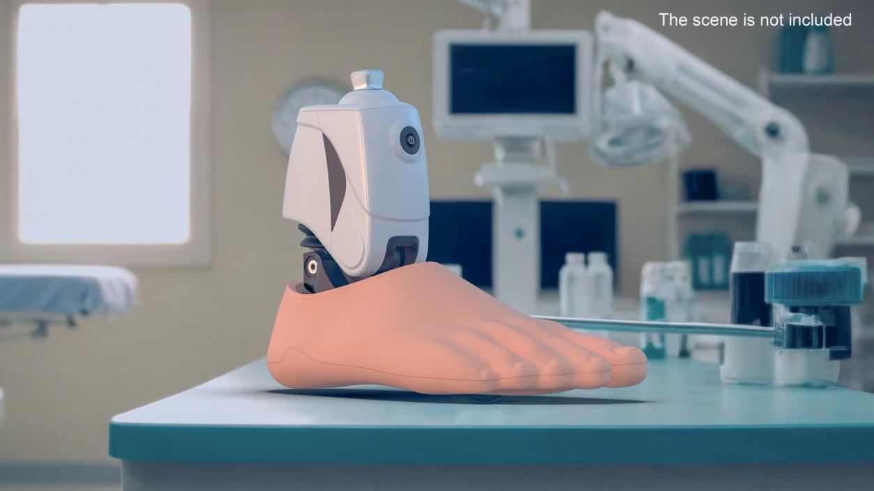 Bionic Prosthesis with Rubber Foot 3D model