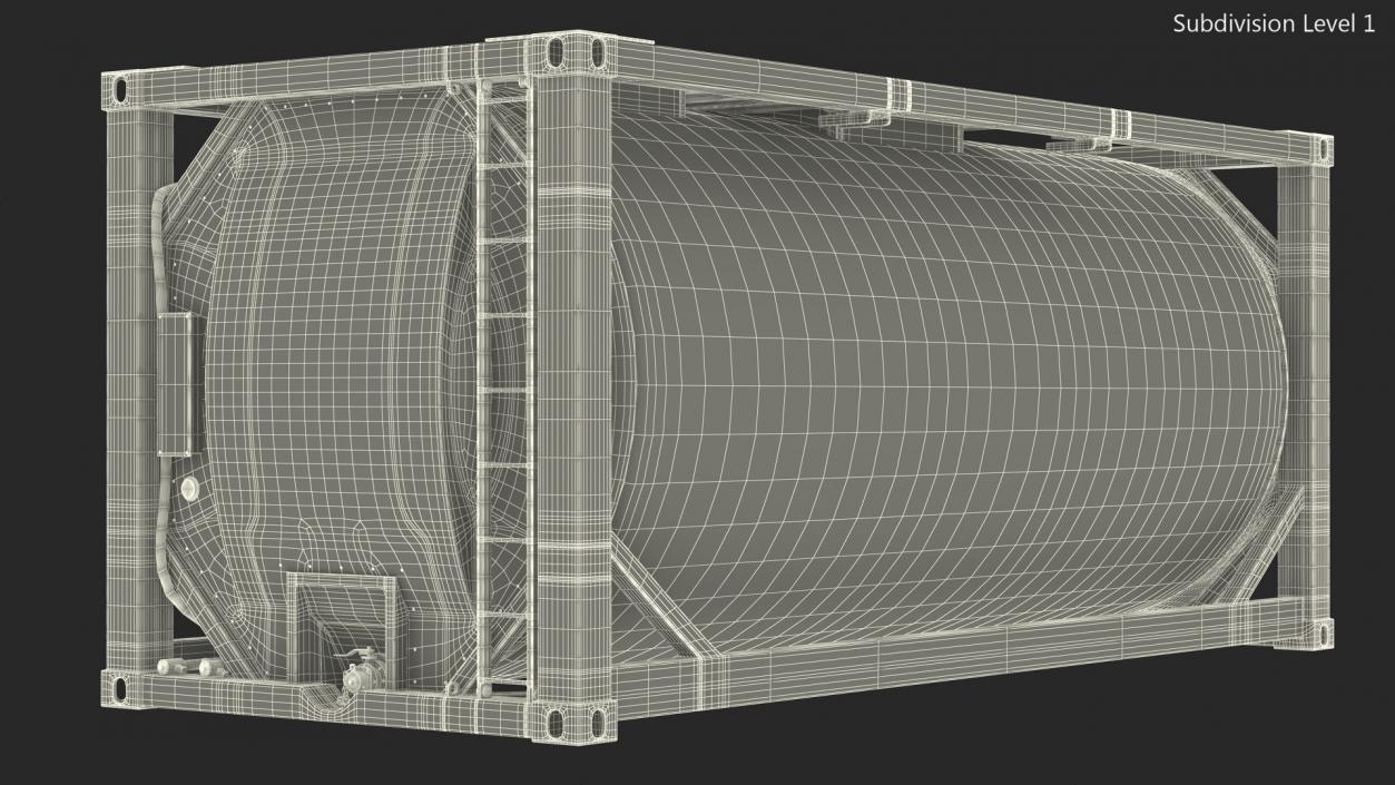 Standard ISO Tank Container 3D