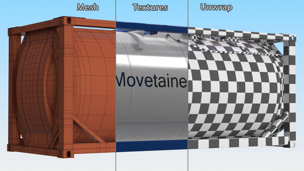 Standard ISO Tank Container 3D