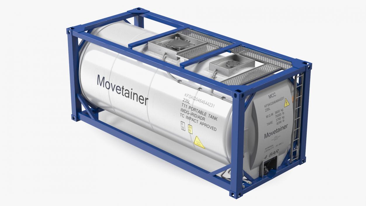 Standard ISO Tank Container 3D