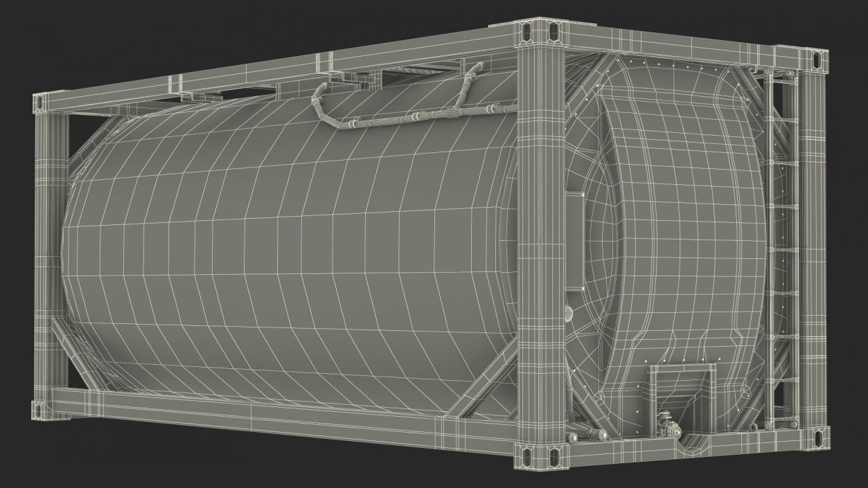 Standard ISO Tank Container 3D