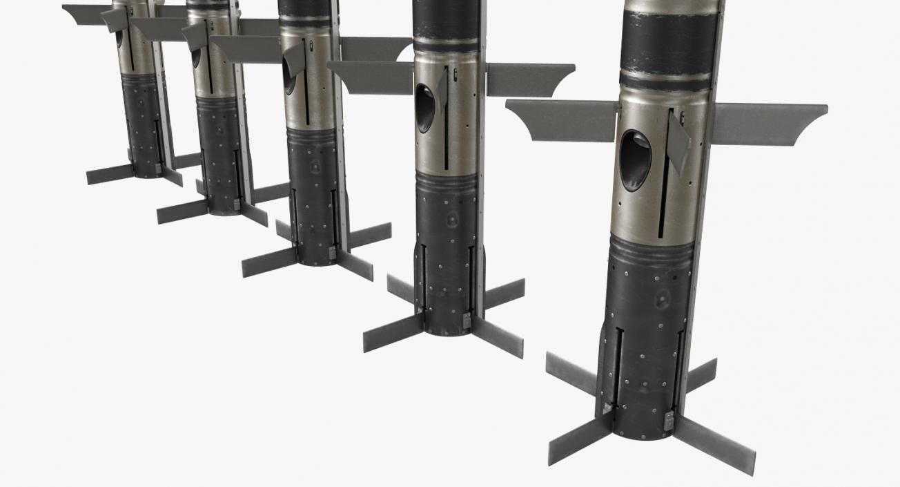 3D TOW Missiles Collection model