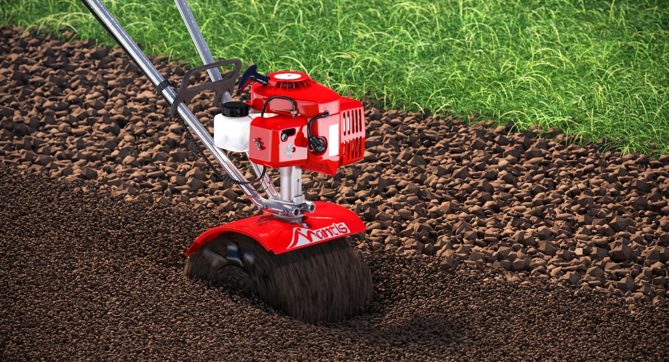 Compact Tiller Cultivator Mantis 3D