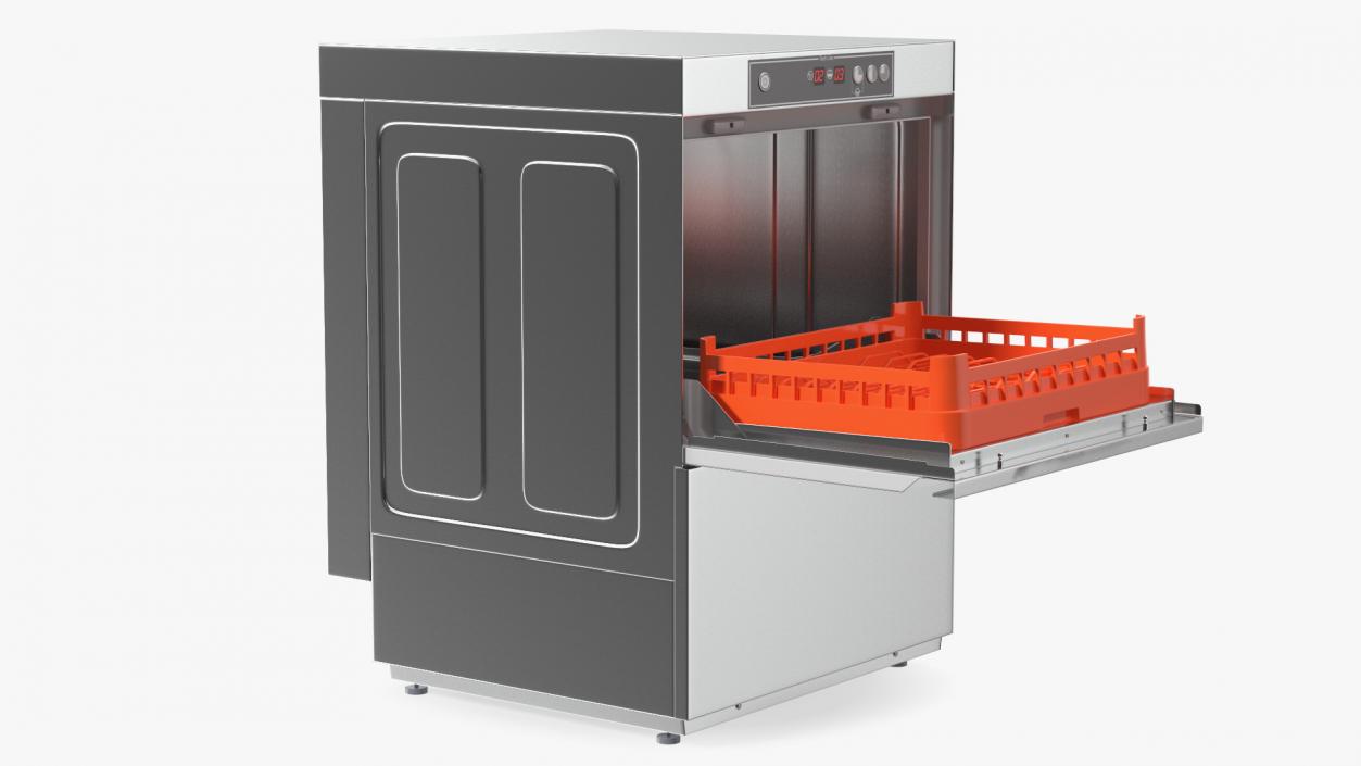 Commercial Dishwasher Asber 3D