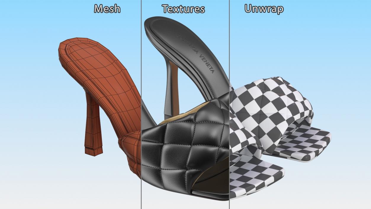 Brand Sandals Collection 3D model