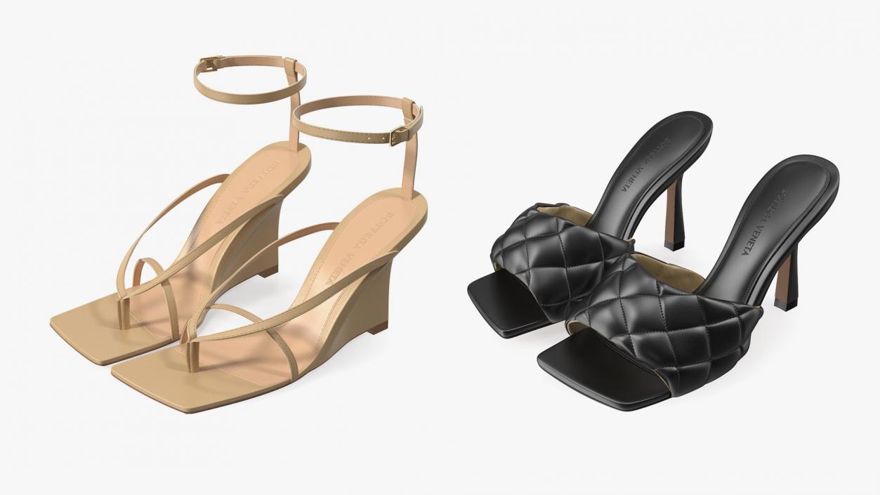 Brand Sandals Collection 3D model