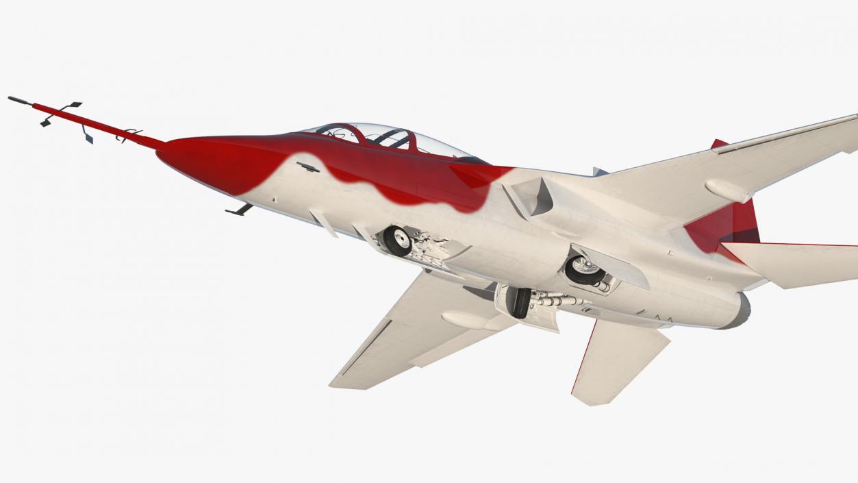 Military Trainer Aircraft Rigged 3D