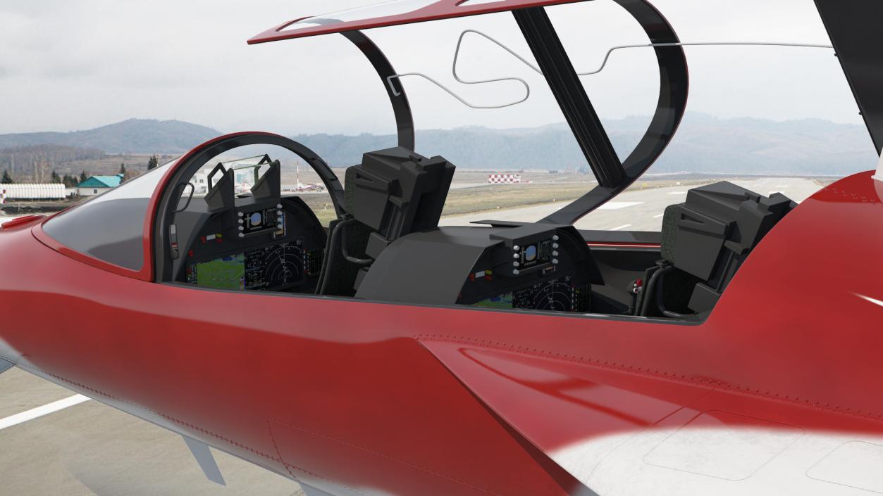 Military Trainer Aircraft Rigged 3D