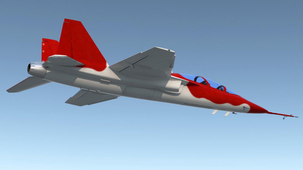 Military Trainer Aircraft Rigged 3D