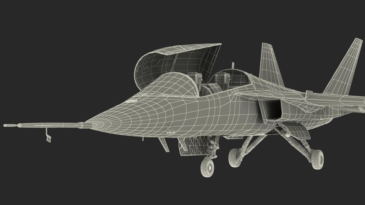 Military Trainer Aircraft Rigged 3D