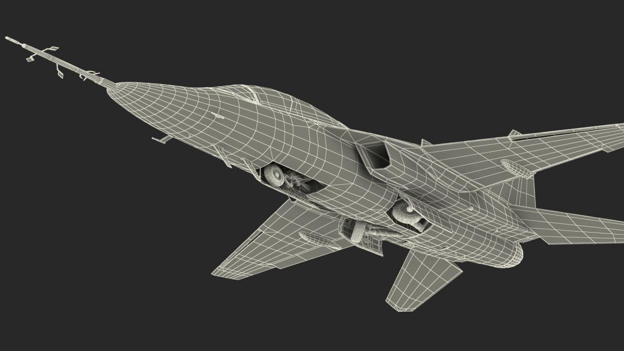 Military Trainer Aircraft Rigged 3D