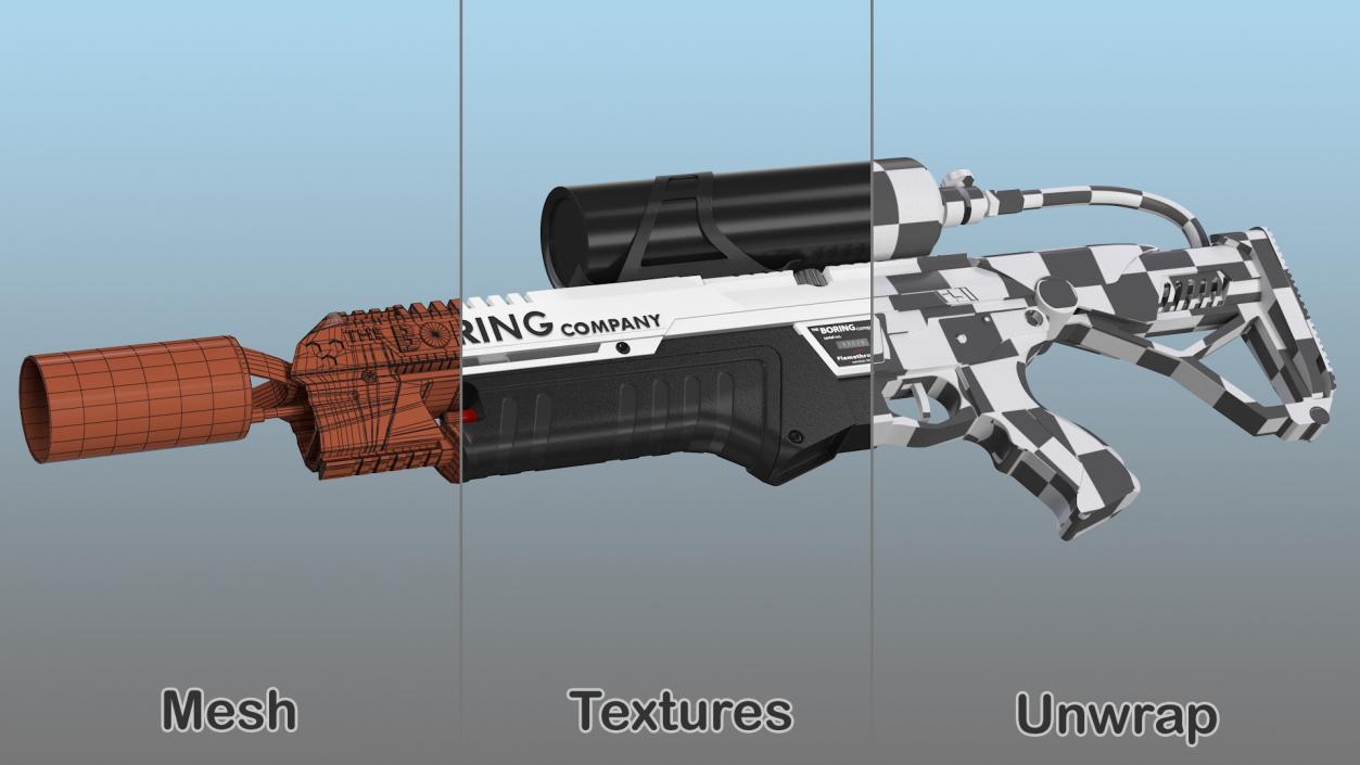 The Boring Company Not A Flamethrower 3D