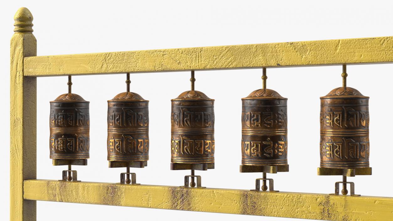 Bronze Prayer Wheel 3D model