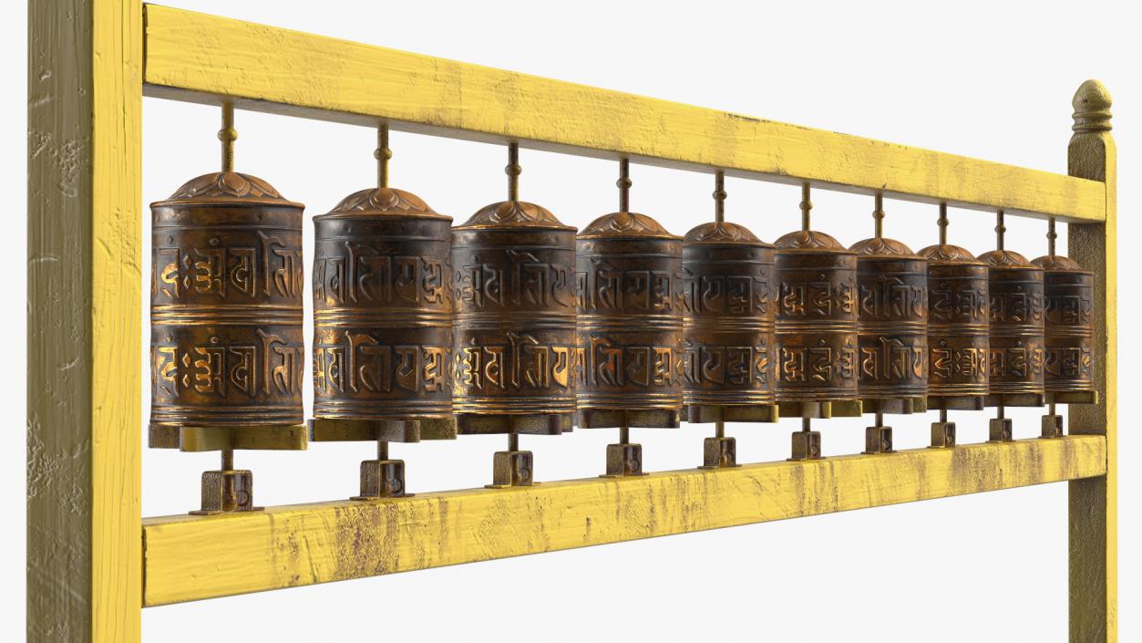 Bronze Prayer Wheel 3D model