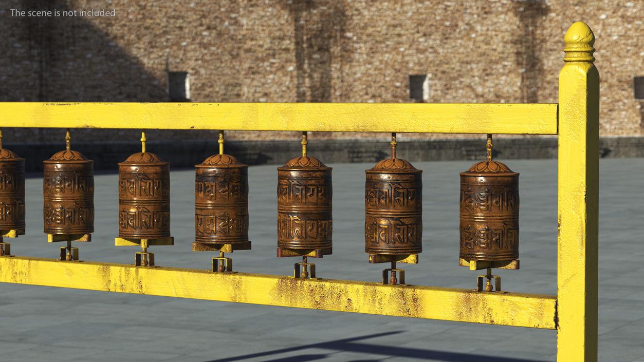 Bronze Prayer Wheel 3D model