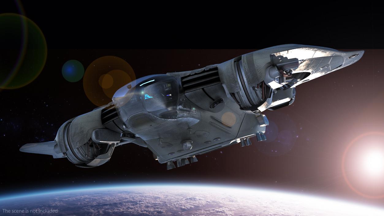 3D model Sci Fi Spacecraft Rigged Collection