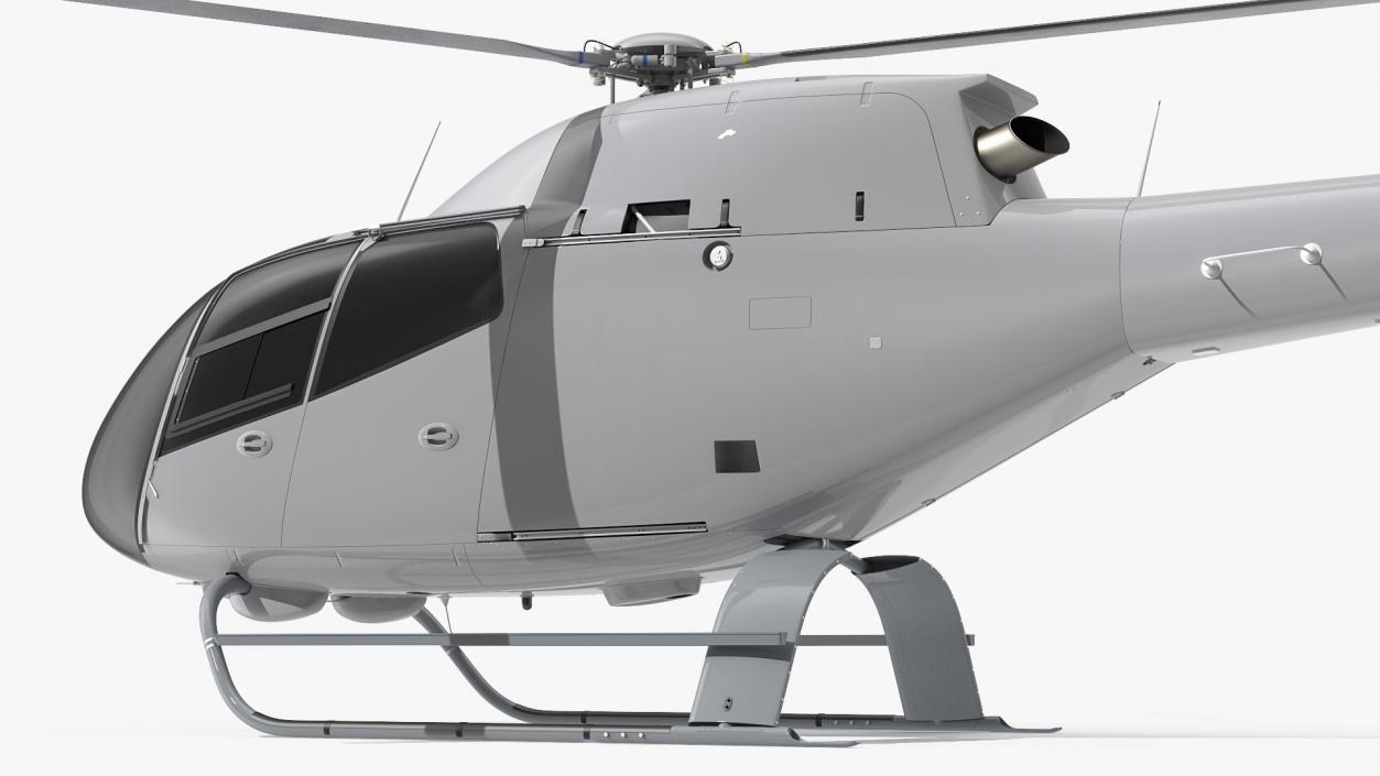 3D Lightweight Helicopter Simple Interior model