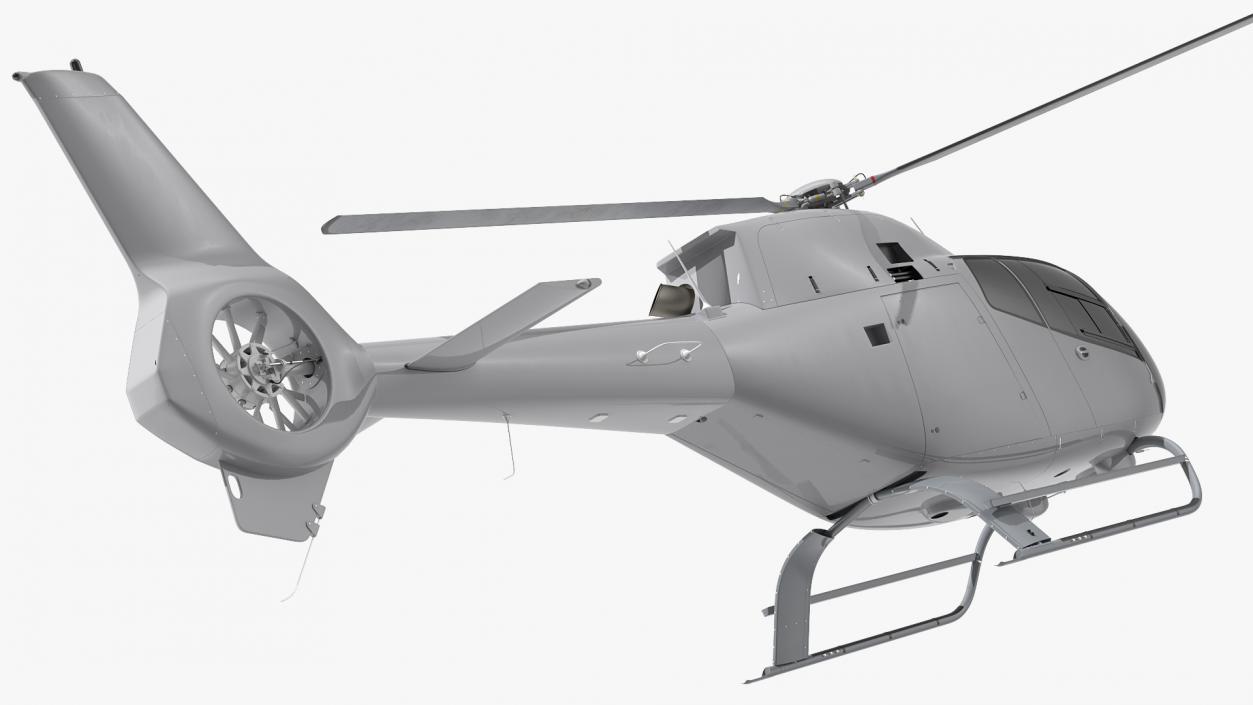 3D Lightweight Helicopter Simple Interior model