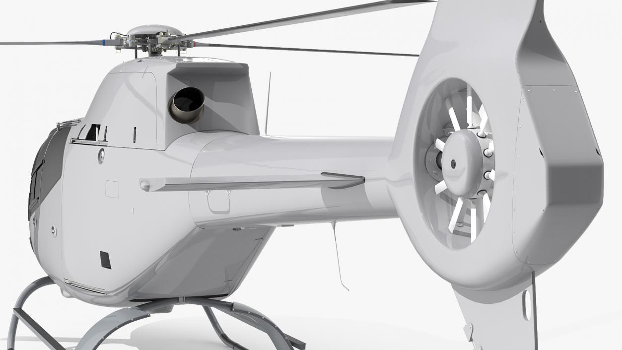 3D Lightweight Helicopter Simple Interior model