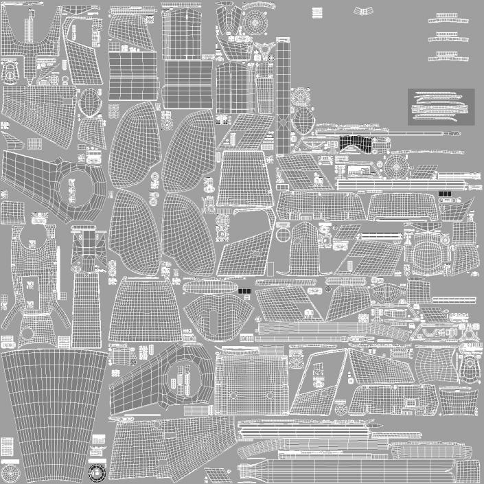 3D Lightweight Helicopter Simple Interior model