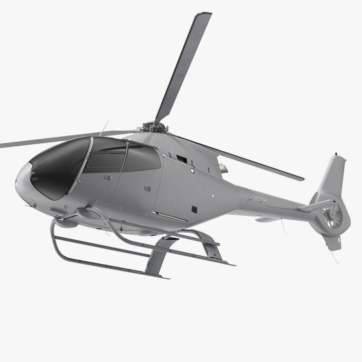 3D Lightweight Helicopter Simple Interior model